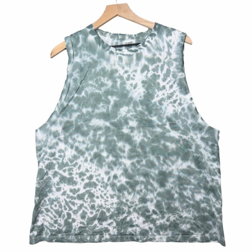 Lululemon All Yours Tank Top Marmoleado Tie Dye Ocean Air Tidewater Teal Women's